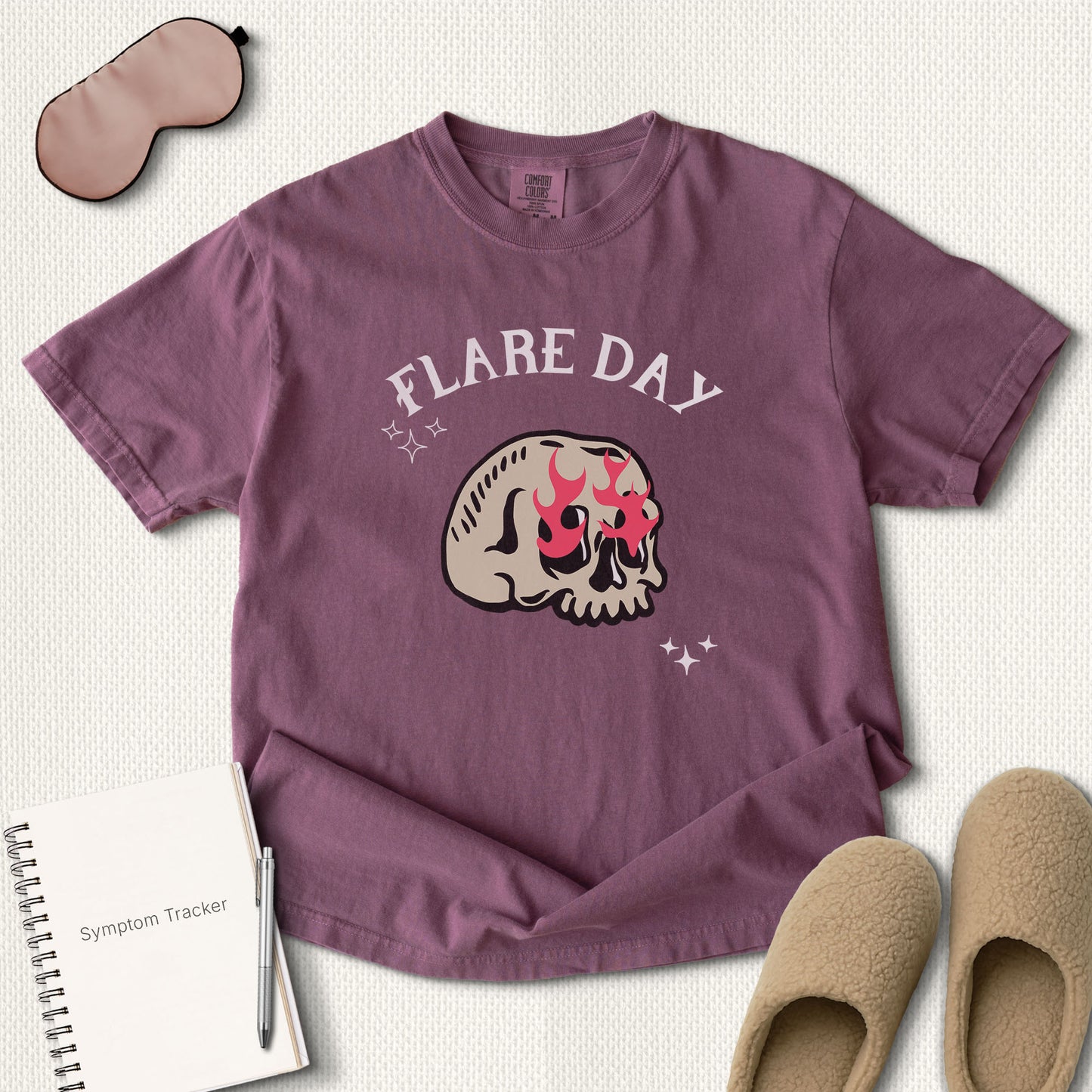 Flare Day Skull Fire T-Shirt