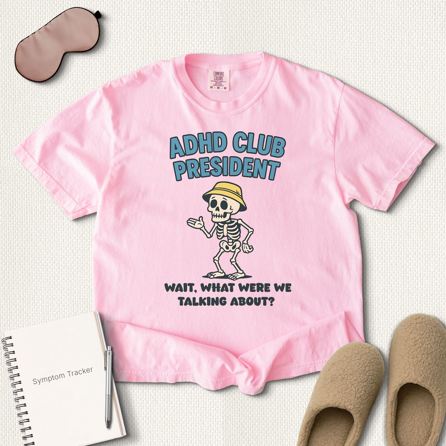 ADHD Club President Skeleton T-Shirt