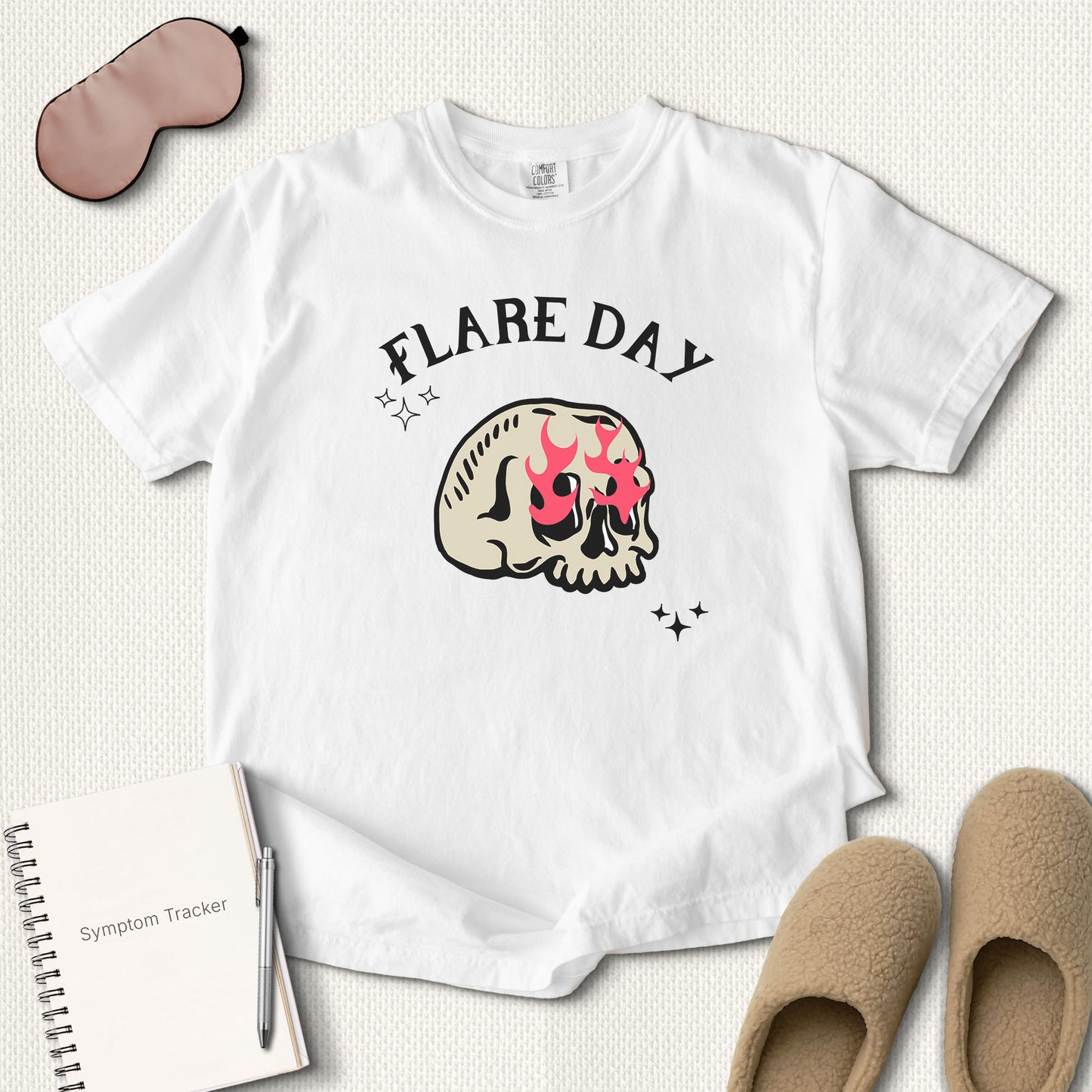 Flare Day Skull Fire T-Shirt