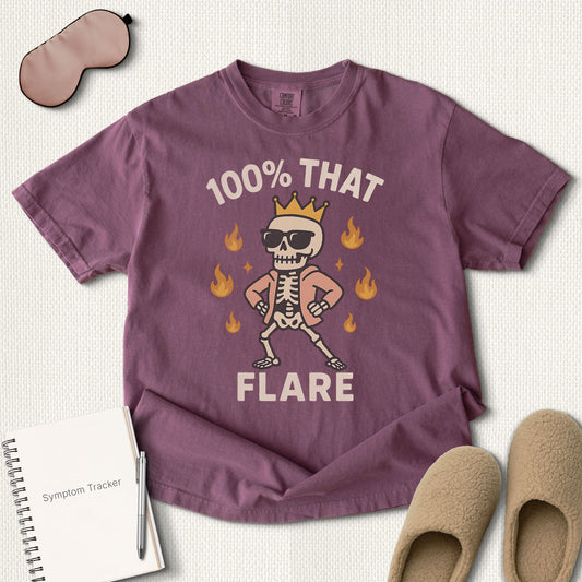 100% That Flare Skeleton T-Shirt