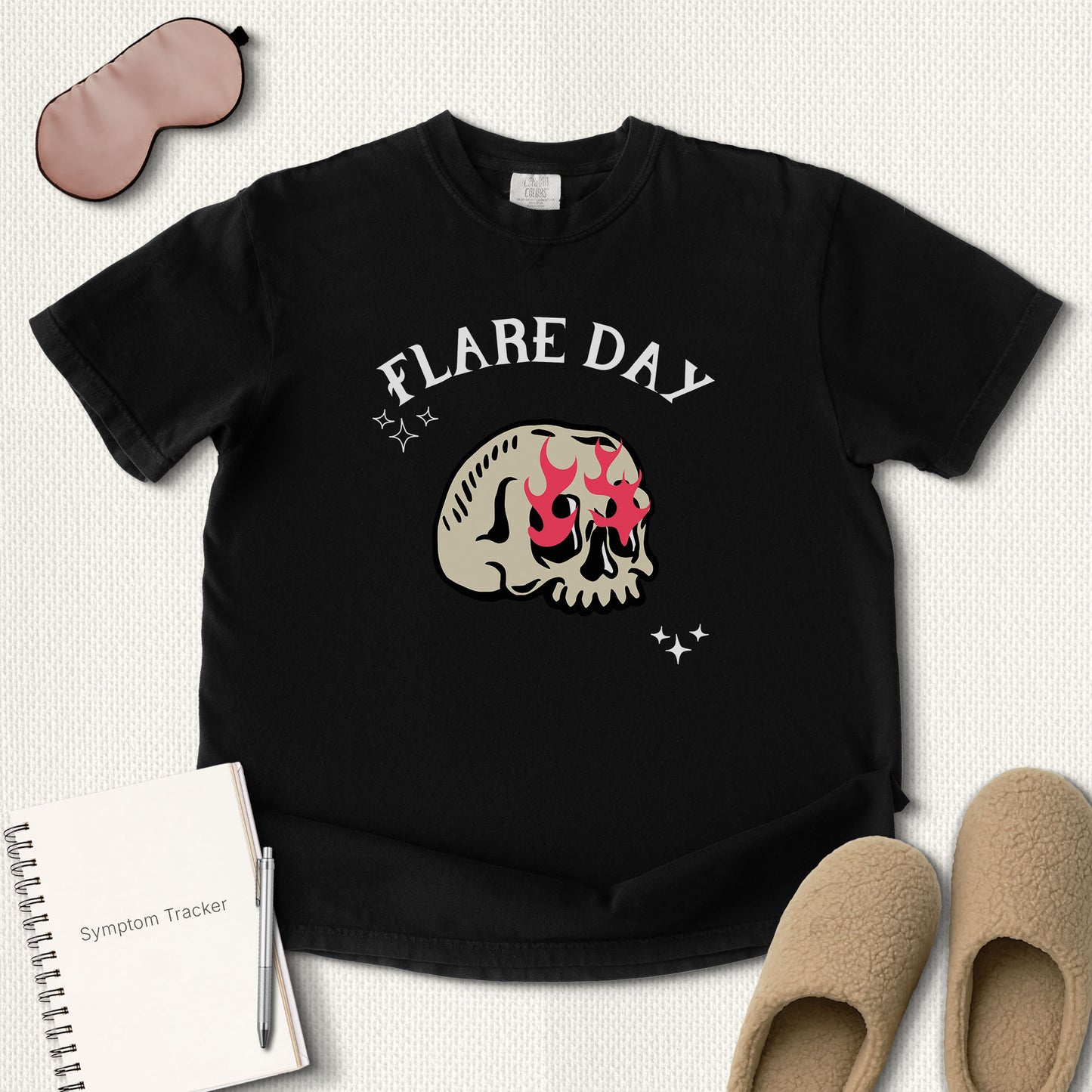 Flare Day Skull Fire T-Shirt