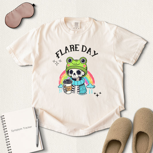 Flare Day Frog Beanie T-Shirt