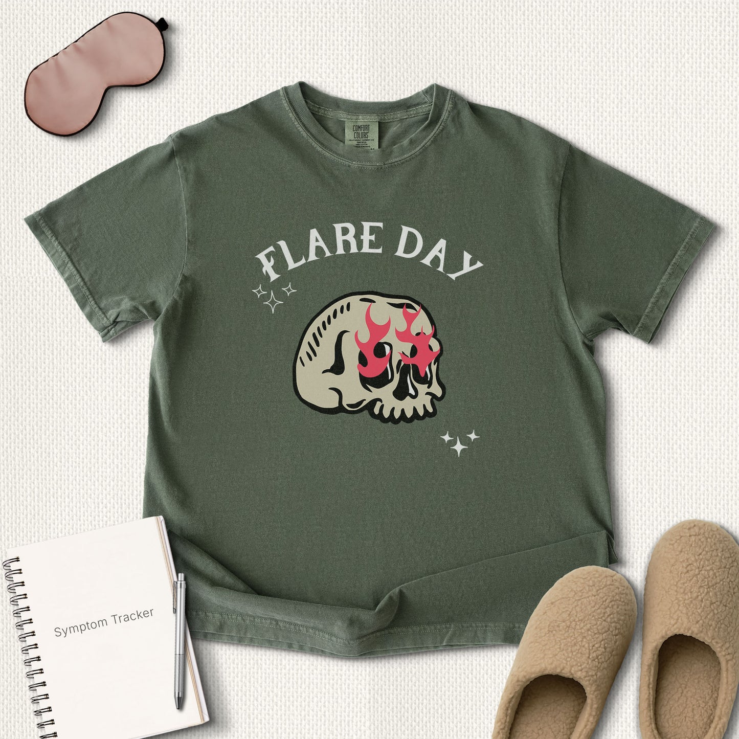 Flare Day Skull Fire T-Shirt