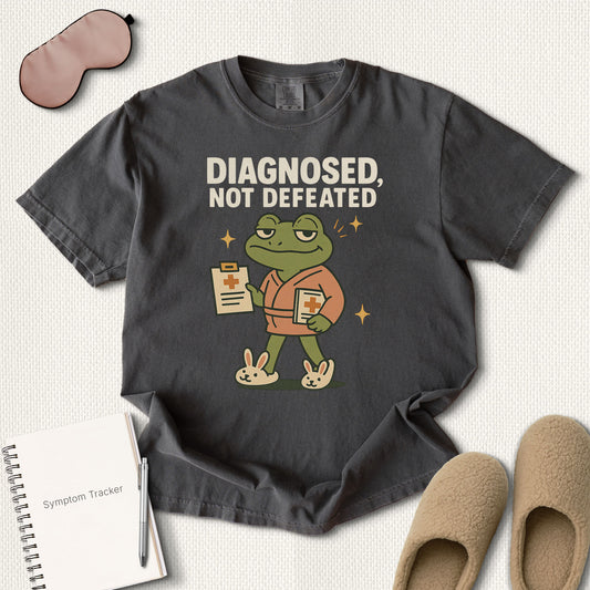 Diagnosed Not Defeated Frog T-Shirt