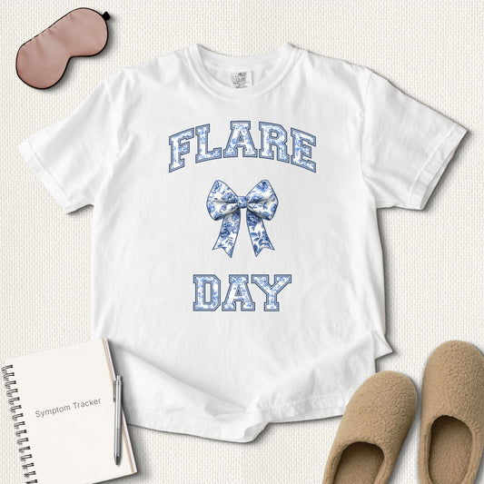 Flare Day Toile Bow T-Shirt